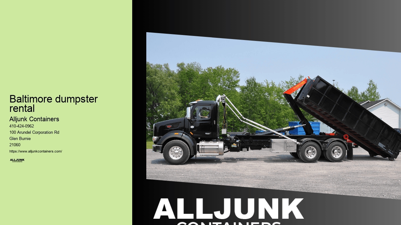 Baltimore dumpster rental