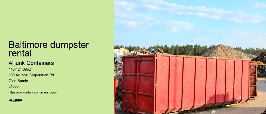 Yard waste dumpster