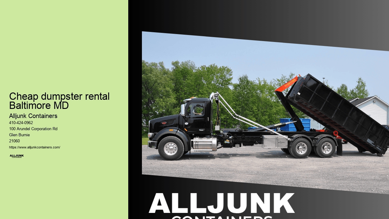 Cheap dumpster rental Baltimore MD